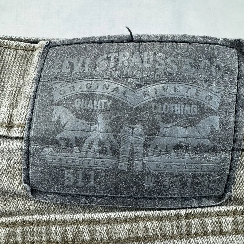 Levi's 511 Jeans Men's 33x30 Gray Slim Fit Denim Pants W33 L30